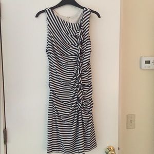 Suzi chin blue striped dress size 4